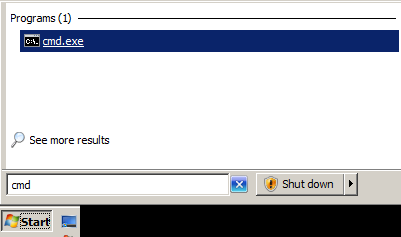 Start button menu